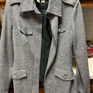 Elegant Black Satin Lined Jacket